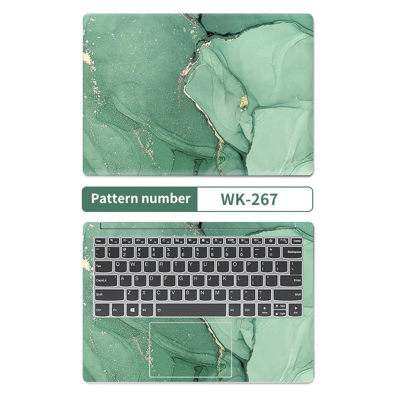 DIY Marble Cover Laptop Skins Vinyl Stickers 13"14"15.6"17.3"PVC