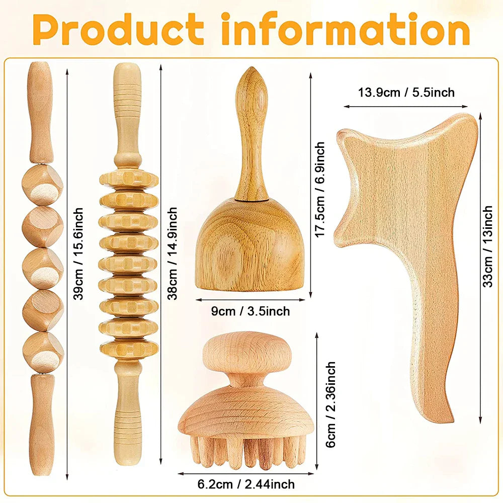 High Quality Smart Wood Therapy Tools Abdominal Massage