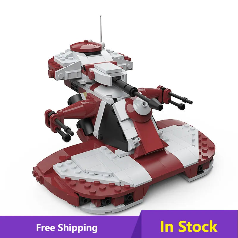 MOC Space Military Tank AAT Tank Building Block