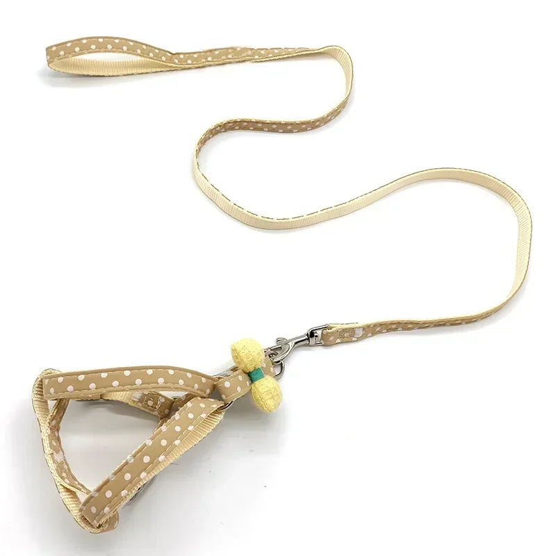 Dog Harness with 1.2m Traction Leash Adjustable Collars