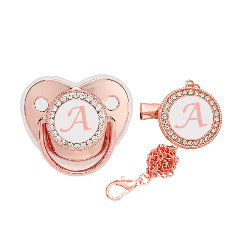 Baby Pacifier Letter Clip Chain Cover Newborn 26
