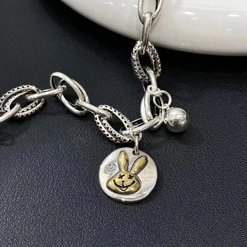 100% Solid 925 Sterling Silver Hiphop Thick Round
