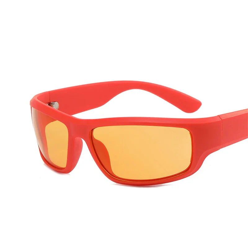 New Green Sport Sunglasses Men Women Retro Punk