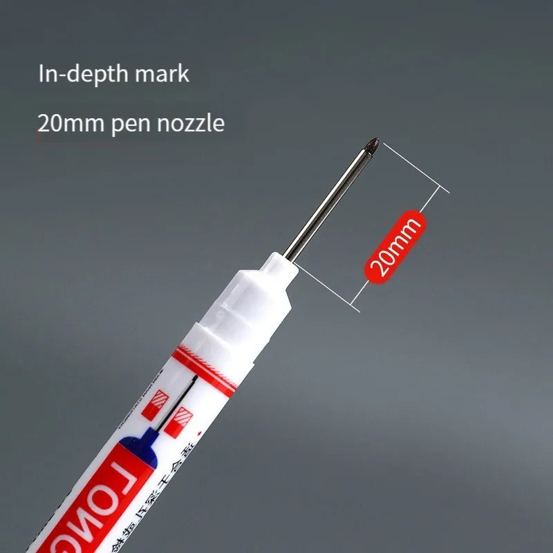 6Pcs/Set 20mm Deep Hole Long Nib Head Markers