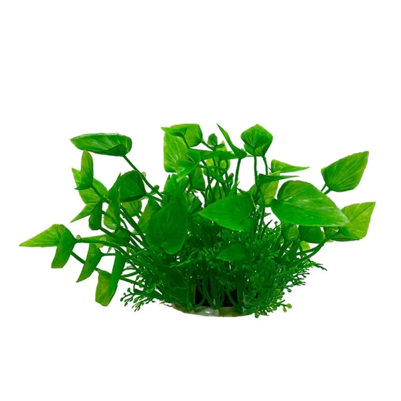 Green Artificial Leaves for Aqua-Terrariums Plants Fish Bowl
