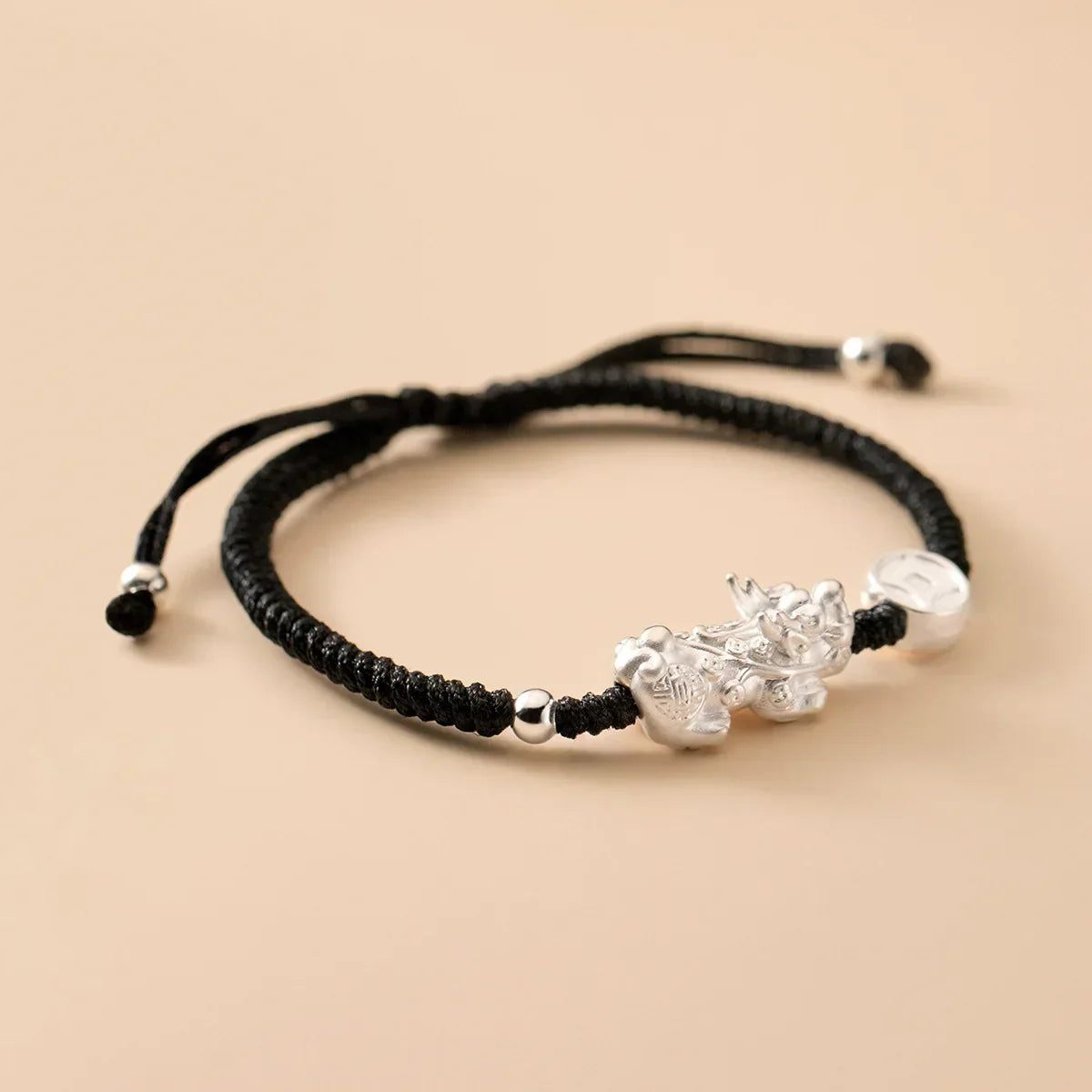 Fit 22cm 999 Silver Rope Bracelets Women PiXiu