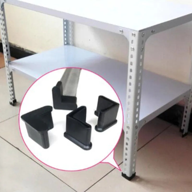 4pc Rubber triangle iron foot cover L-shaped soft
