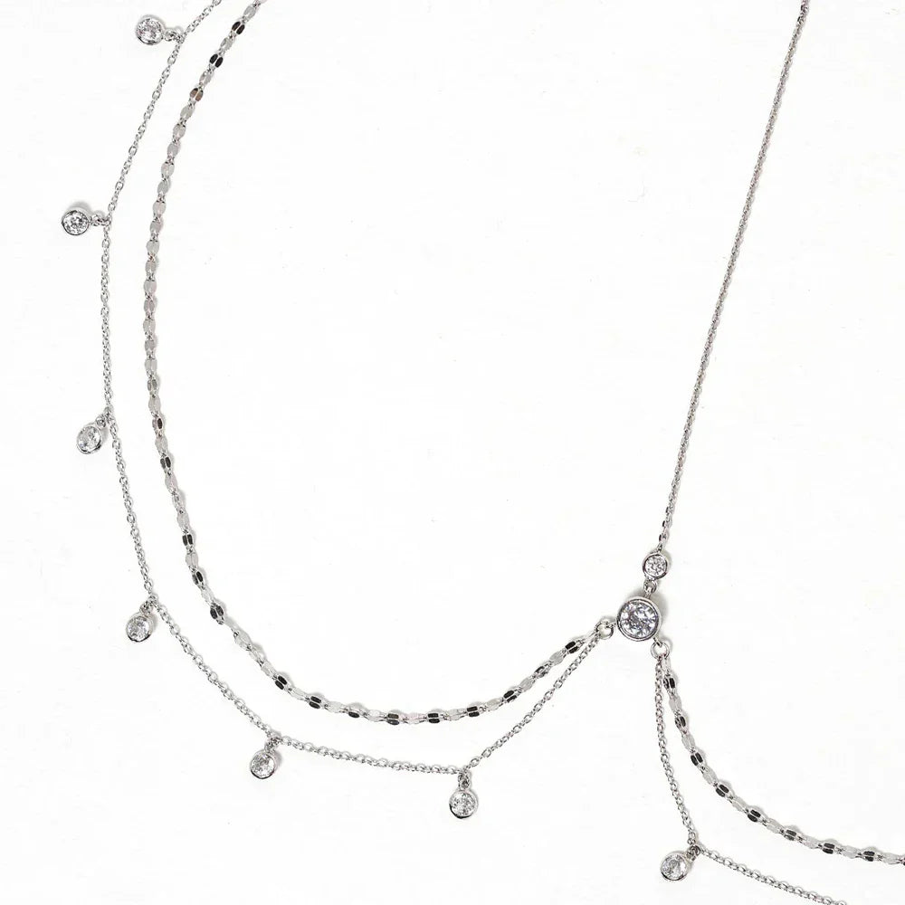 Stonefans Fashion Boho Crystal Head Chain Wedding Hair