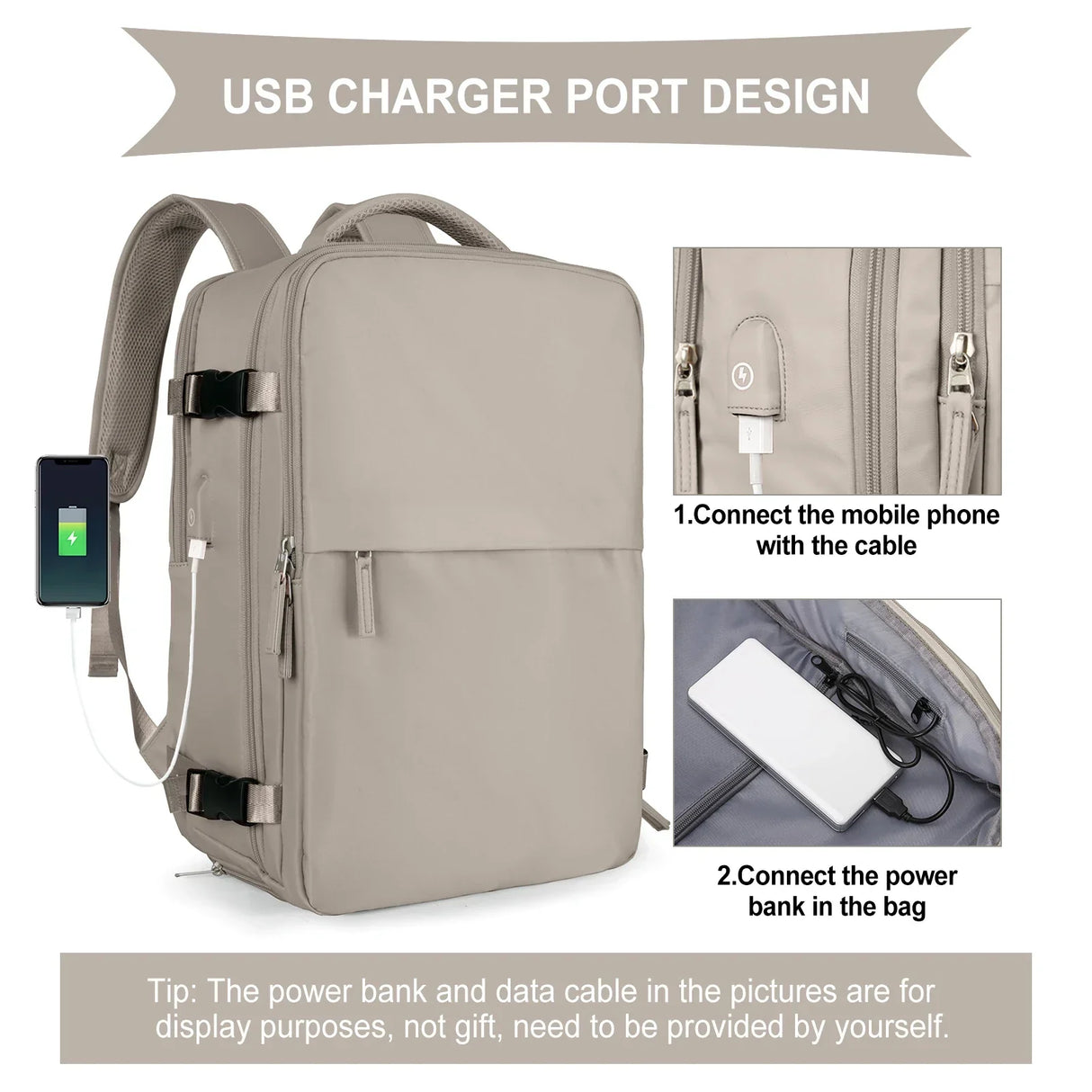 Travel Backpack for Men Women 40L Flight Approved