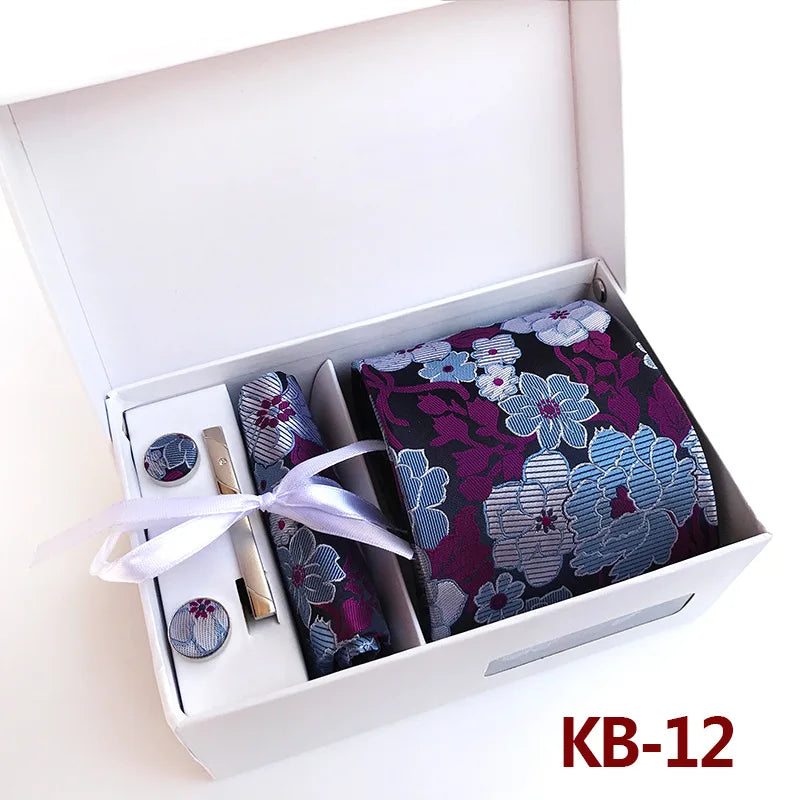 Luxury Tie Set Gift Box For Men Paisley