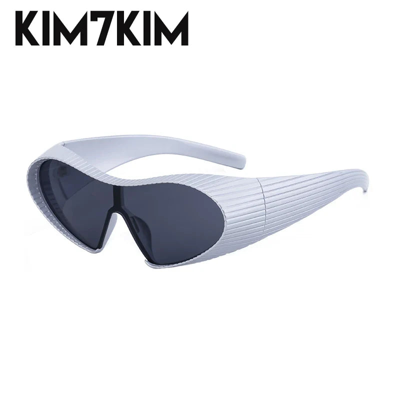 Steampunk Cat Eye Sunglasses Women 2024 New Fashion Oversized Punk Sun Glasses For Ladies Retro 2000‘s Goggle Y2k Accessories