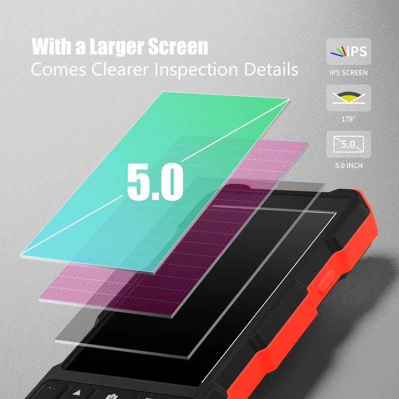 5'' IPS Industrial Endoscope Camera 1080P Full HD