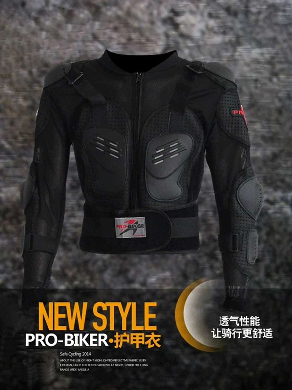Pro-biker Motorcycle Protective Gears Jacket Armor Motocross Protection Body Gears Motorbike Jackets for cycling outdoor riding