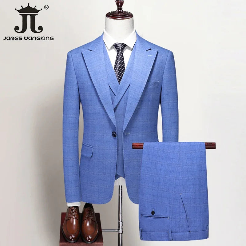 S-5XL ( Blazer + Vest + Pants )