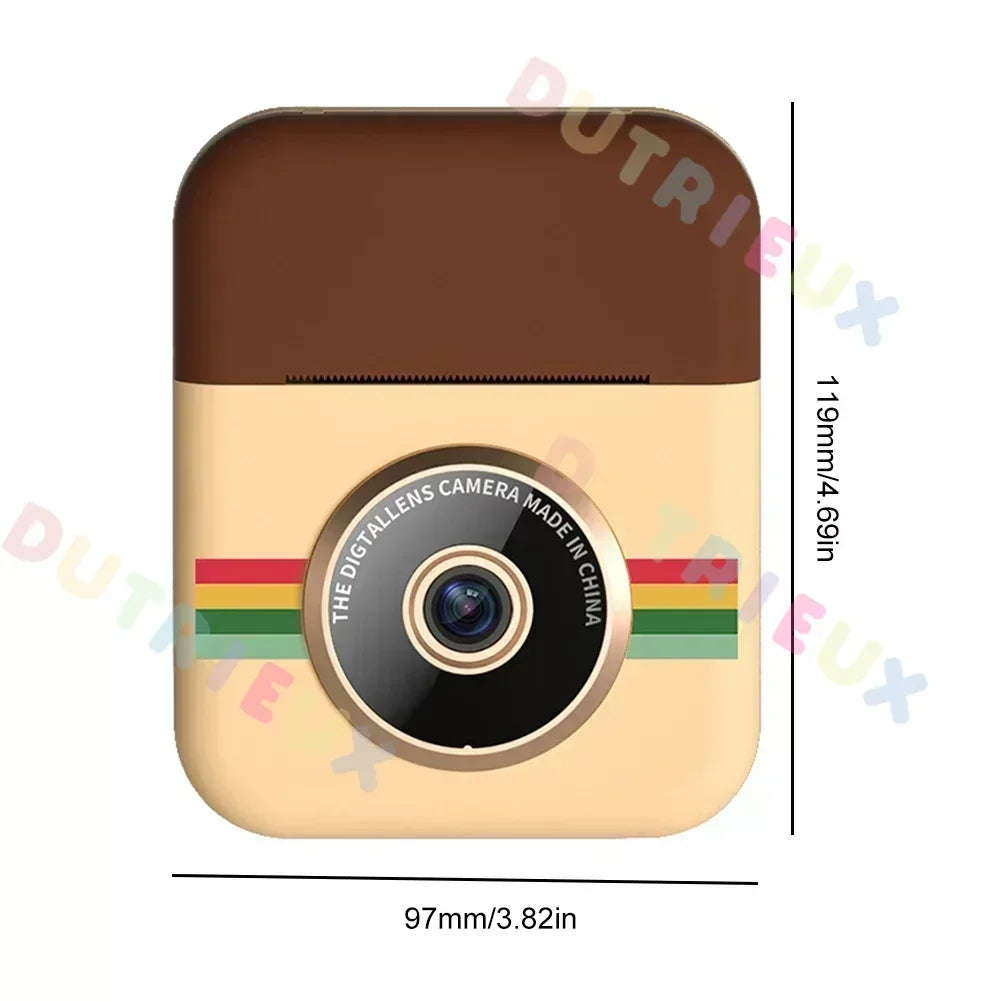 Children Camera CP08 Instant Print Dual Lens Kids