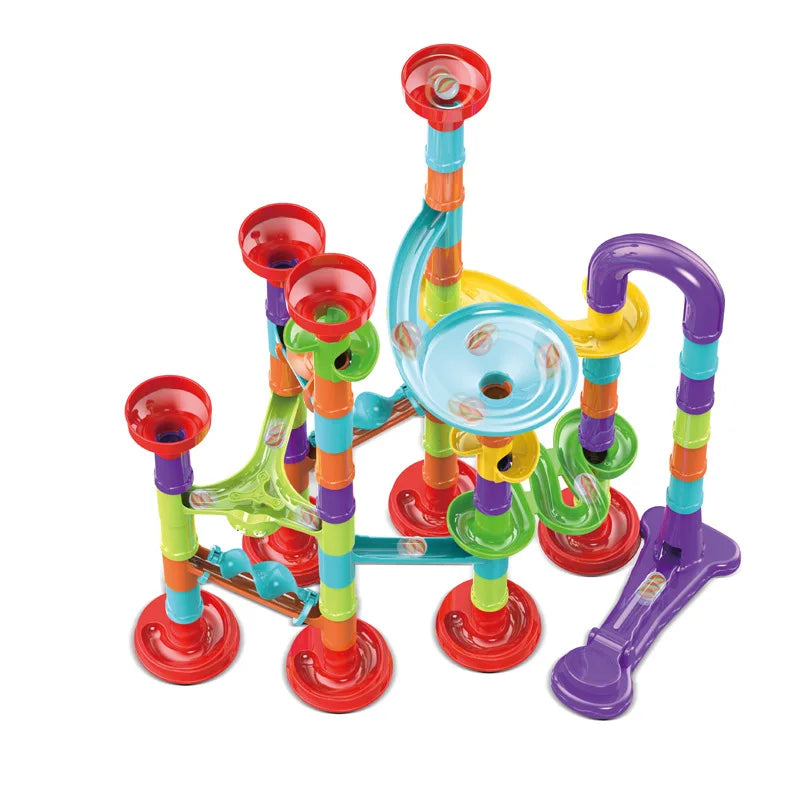 Marble Run Race Track Building Blocks Kids 3D