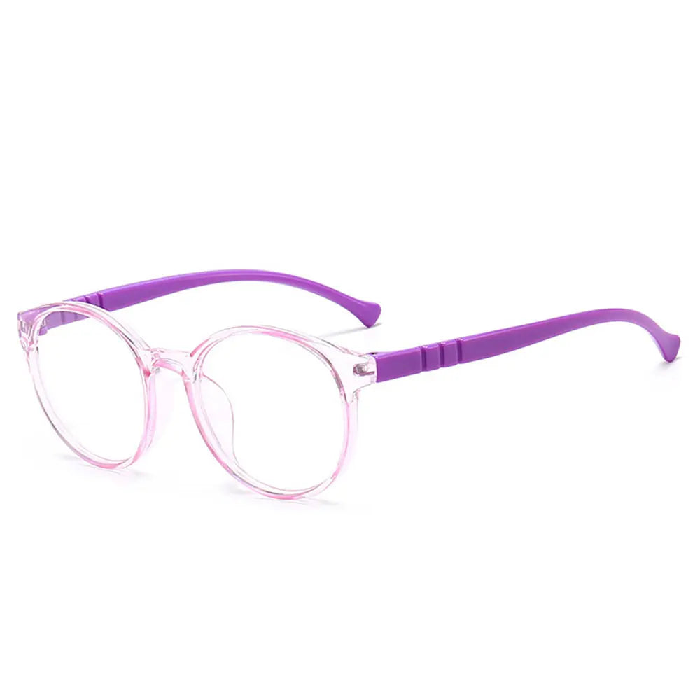 Kids Computer Glasses Round Blue Light Blocking Filter