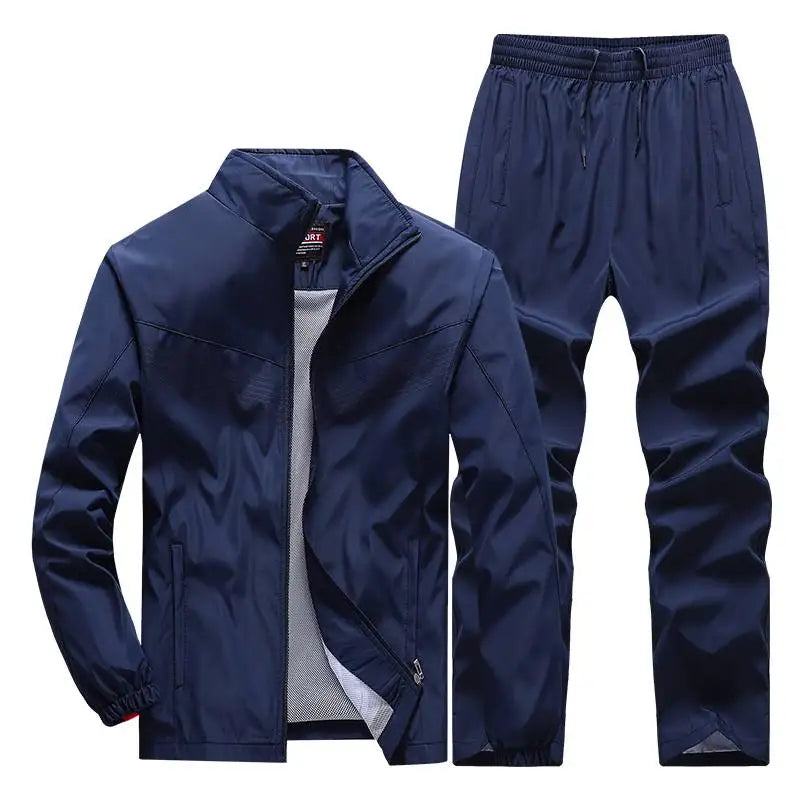Men Sportswear Set Tracksuit New Spring Autumn Suit