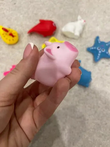 1-10 Pcs/set Baby Cute Animals Bath Toy Swimming