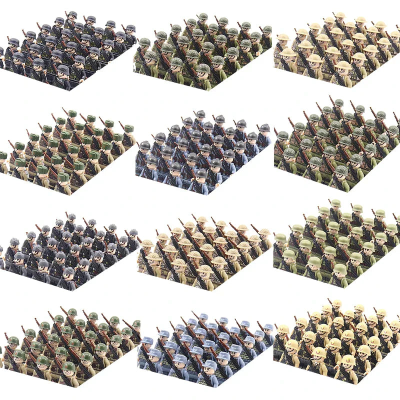 New WW2 Military Building Block Germany US British