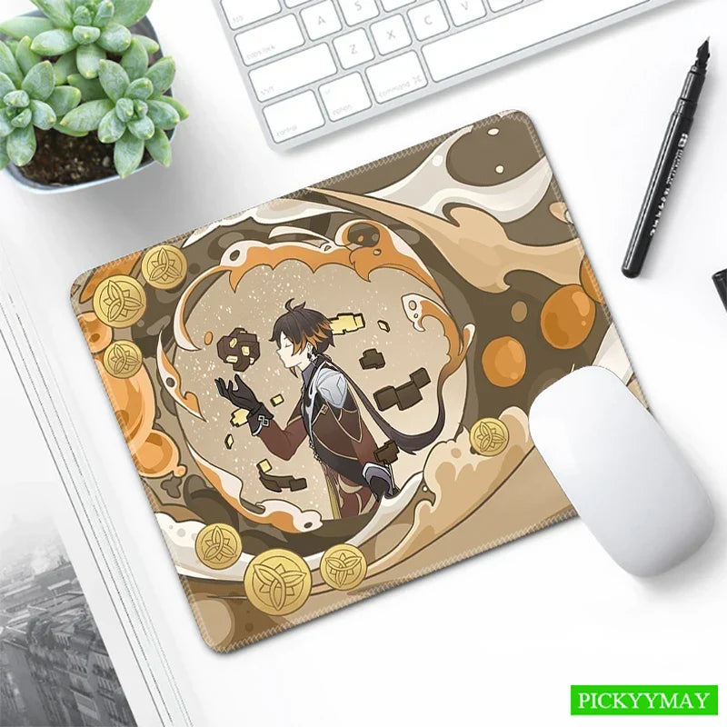 Genshin Impact Desk Mat Gamer Mousepads Mouse Pad