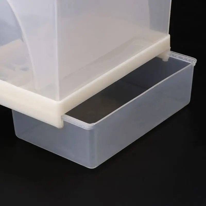 Automatic Bird Feeder for Cage, Food Dispenser, Clear