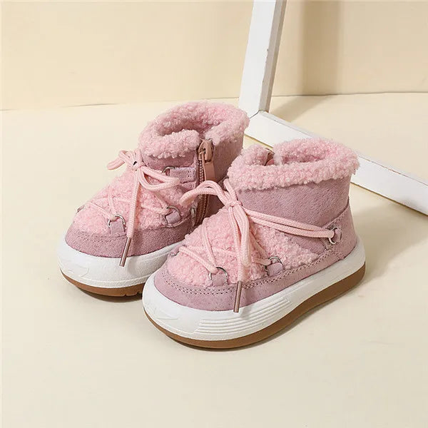 GT-CECD New Autumn/Winter Baby Boots Warm Plush Rubber