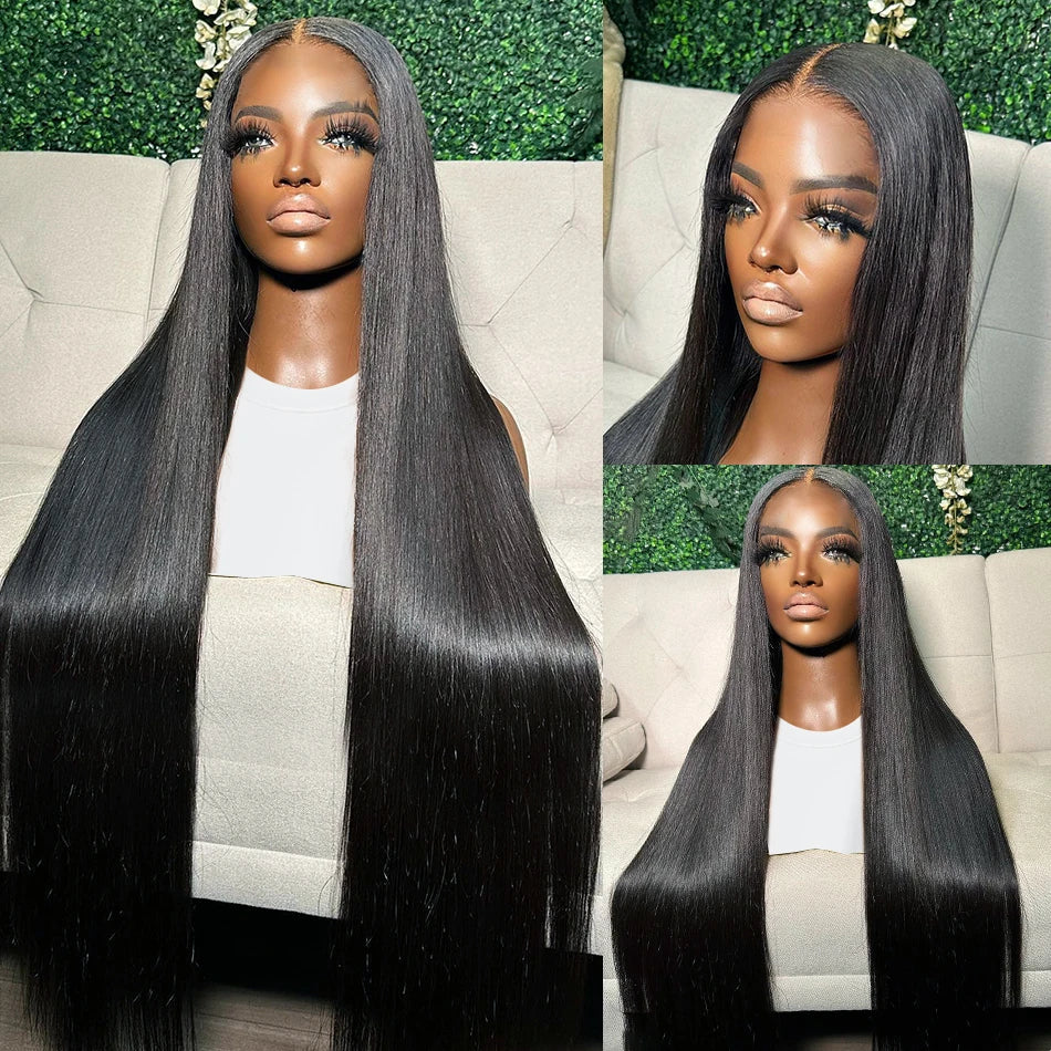 Luvin 13x4 13x6 Bone Straight Lace Front Human