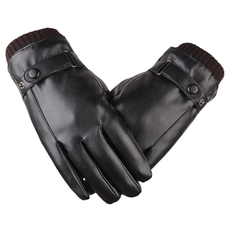 Men's Gloves Black Winter Mittens Keep Warm Touch