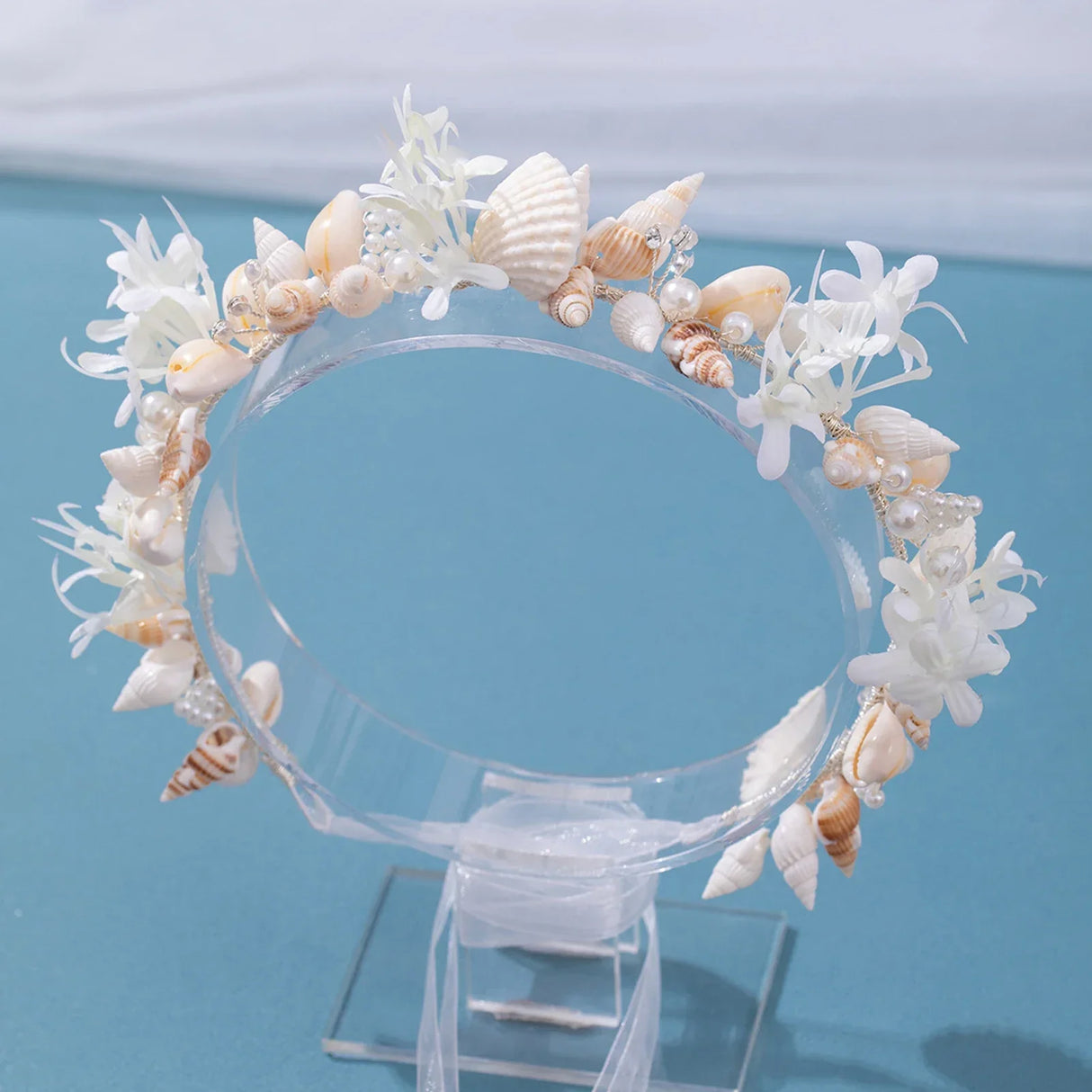 Handmade Garland Headband Seashell Hairbands Flower Designs Beach