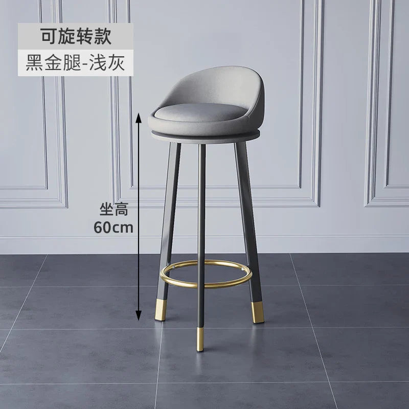 Home High Kitchen Stools Nordic Luxury Ergonomic Simple