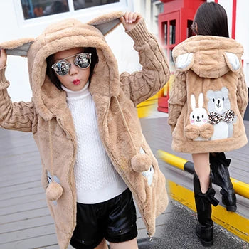 Big Size Winter Girls Jackets Keep Warm Thicken