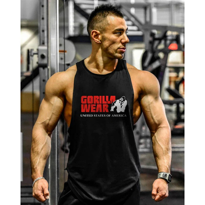 Mens Professional Bodybuilding Singlet Sports Muscle Tank Tops