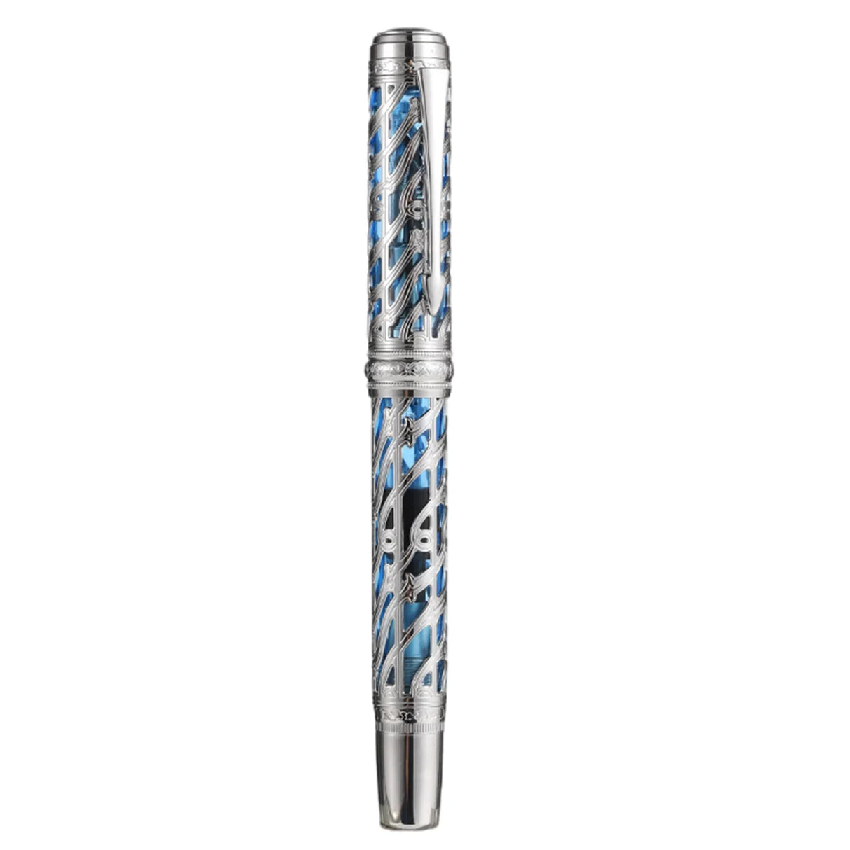 New Hongdian A6 Hollow Piston Metal Fountain Pen