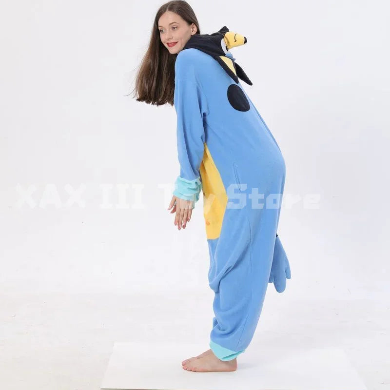 Cosplay Bluey Bingo Cartoon Adult Jumpsuit Padded Halloween