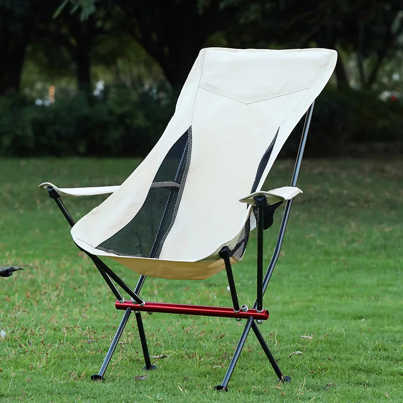 HooRu Portable Camping Moon Chair Lightweight Aluminum Folding
