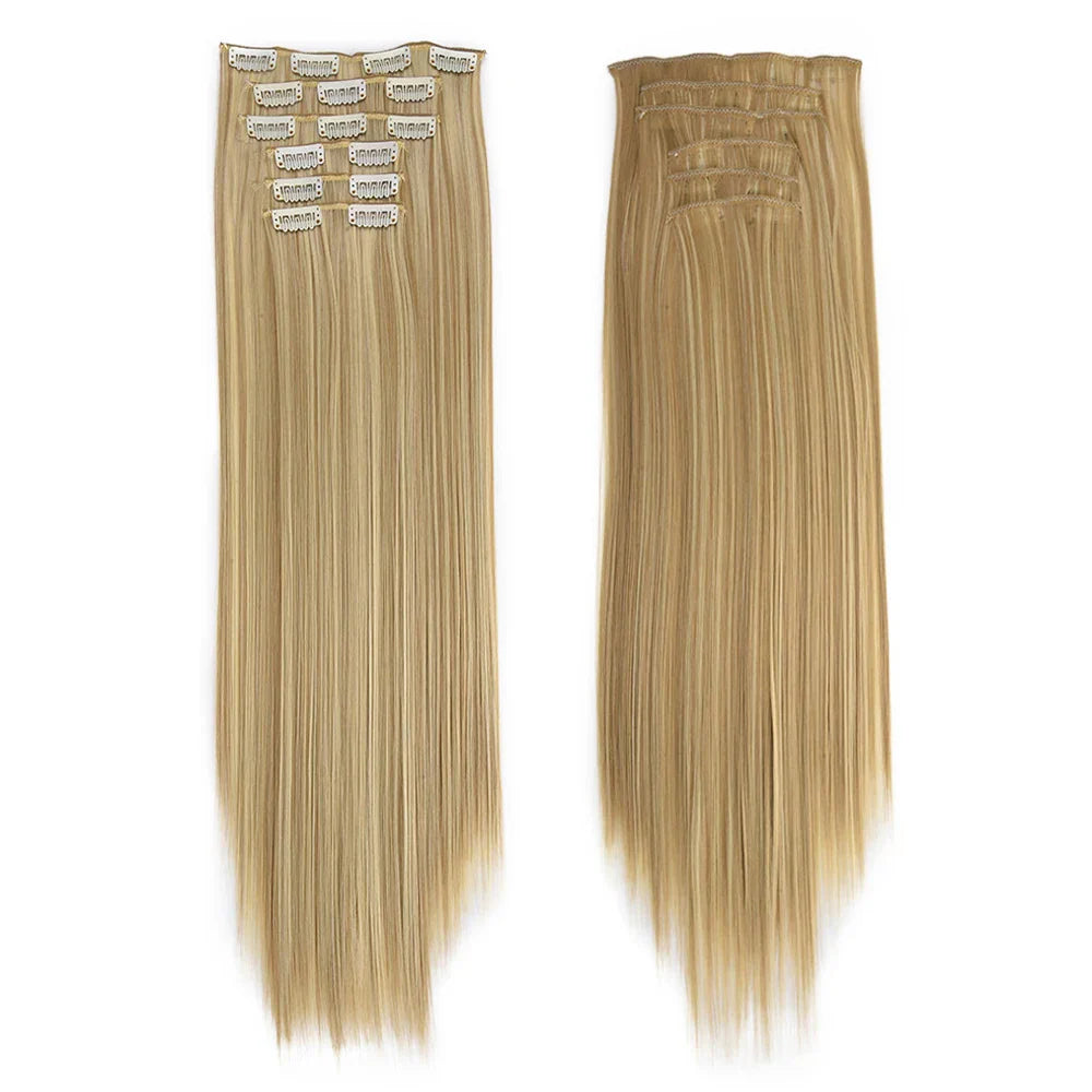 Synthetic Clip in Hair Extensions 6 Pcs/Set 16