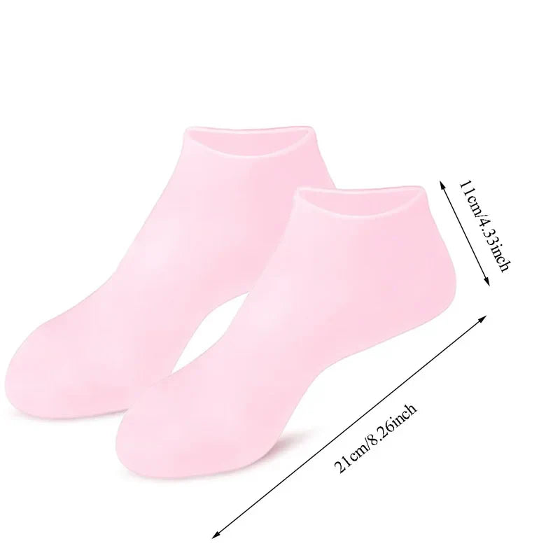1Pair Silicone Foot Care Socks Anti Cracking Moisturizing