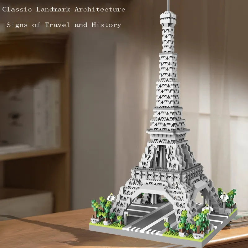 Paris Tower Street View Building Block Mini Diamond