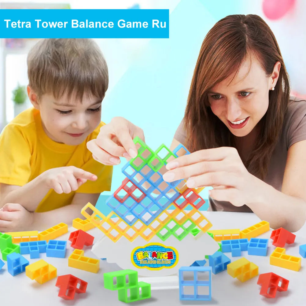 16-48 Blocks Building Block Brick Toy Balance Stacked