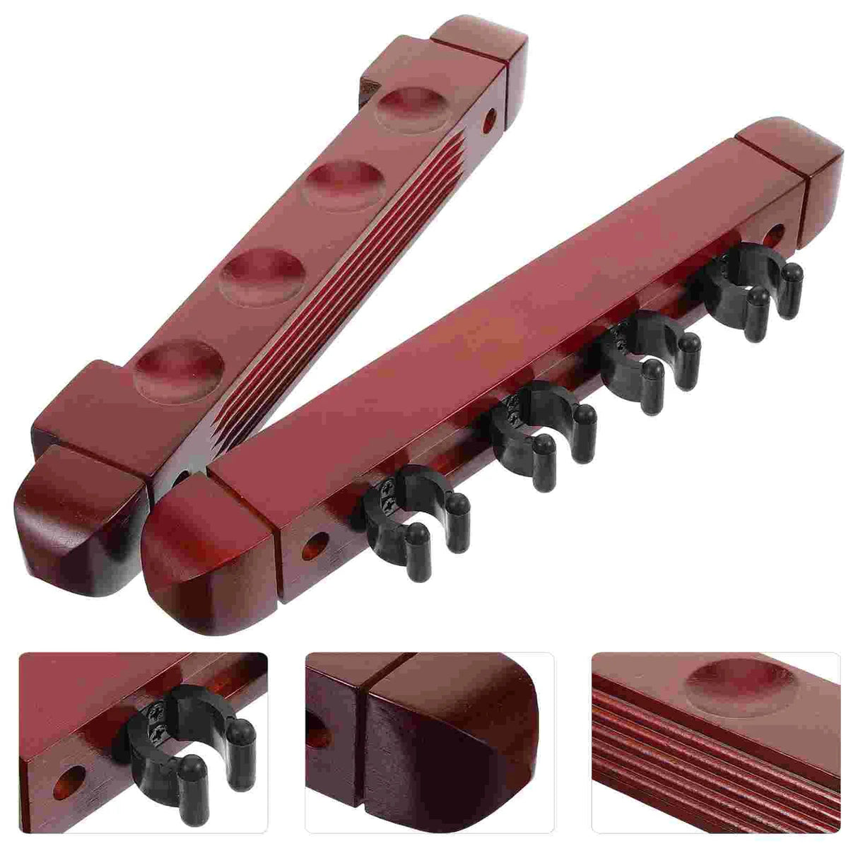 Billiard Cue Holder Wall Mounted Cue Rack Wooden