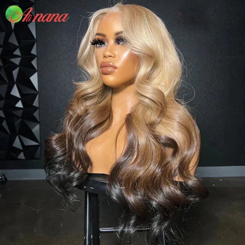 HD 13x4 Lace Frontal Wig Body Wave Ombre