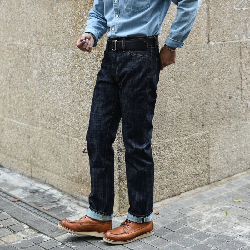 Saucezhan 308XX-BO-Wind Jeans for Men Furinkazan Selvedge raw