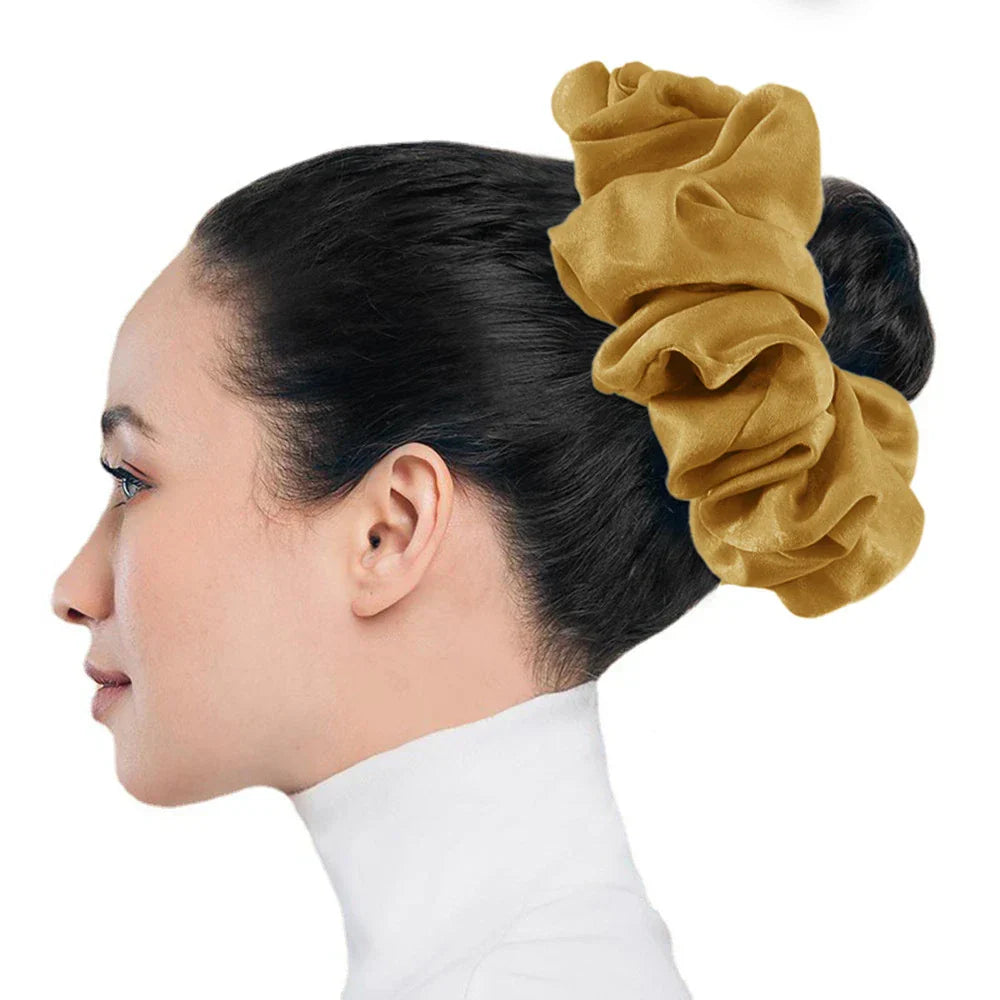Big Size Shiny Chiffon Scrunchies for Muslim Women