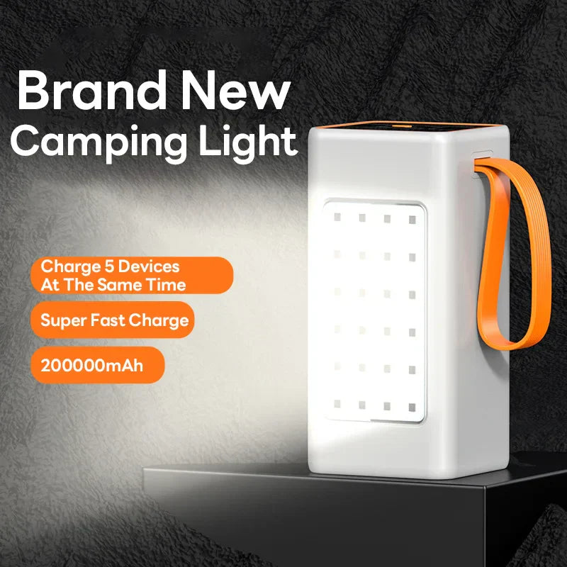 200000mAh Twoway Fast Charging 120W Portable Charger Power
