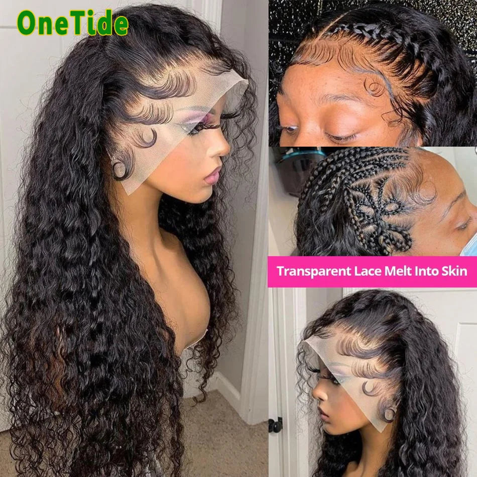 13x4 Lace Front Human Hair Wigs Deep Wave