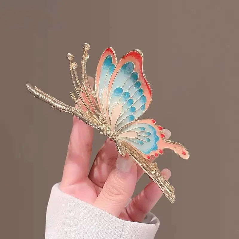 Muweordy Summer Alloy Large Claw Clips Butterfly Hair