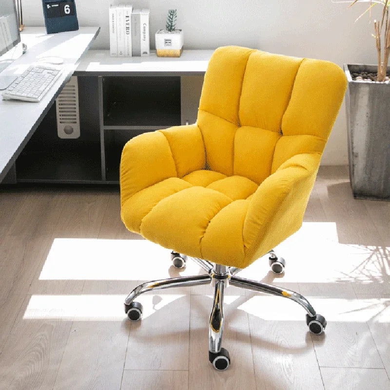Nordic velvet Office Chairs Home Backrest Computer Chair