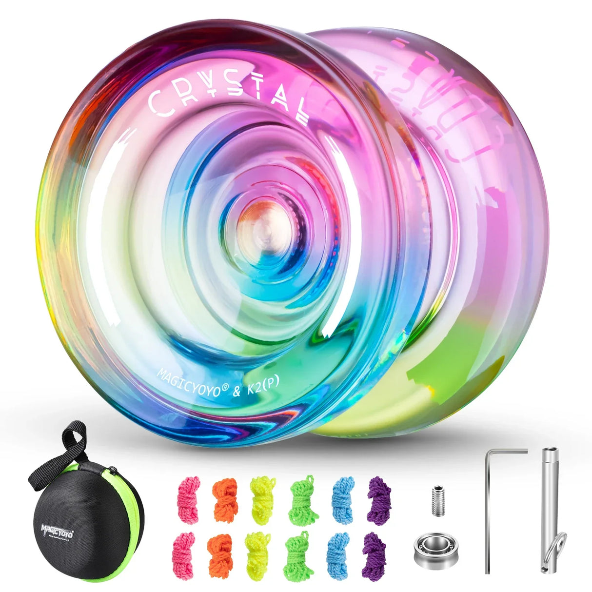 MAGICYOYO Plastic Dual Funtion Yo-yo K2 Crsytal Gradient