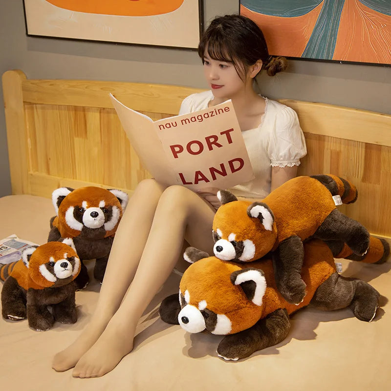 Lifelike Red Panda Stuffed Animals Raccoon Plush Toy